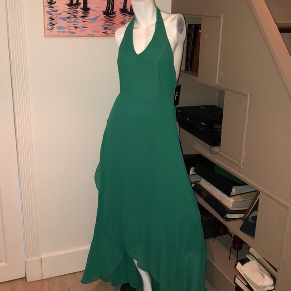 High low mock wrap dress - Picture 3 of 7
